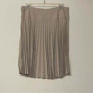 Beige Worthington Pleated Skirt
